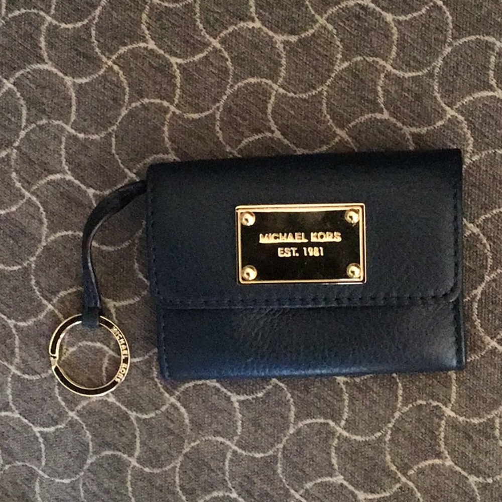 navy blue Michael Kors wallet